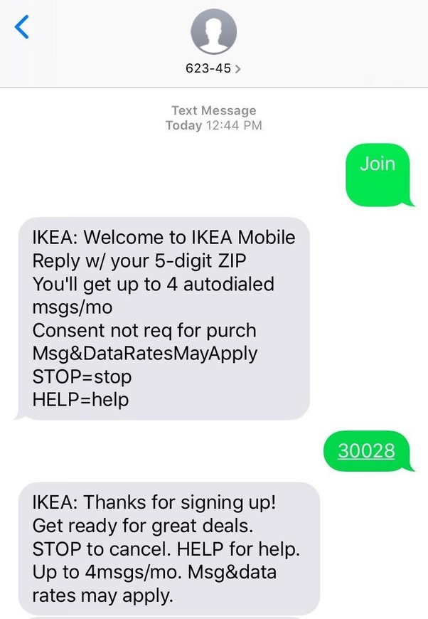 Ikea Sms